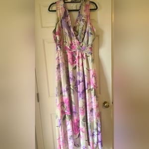 London Times floral maxi dress